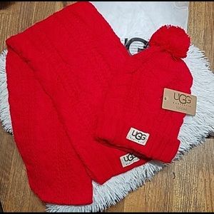 ❌SOLD‼️UGG Hat and Scarf Set